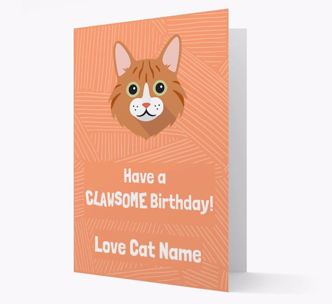 'Clawsome Birthday' - Personalised {breedCommonName} Card